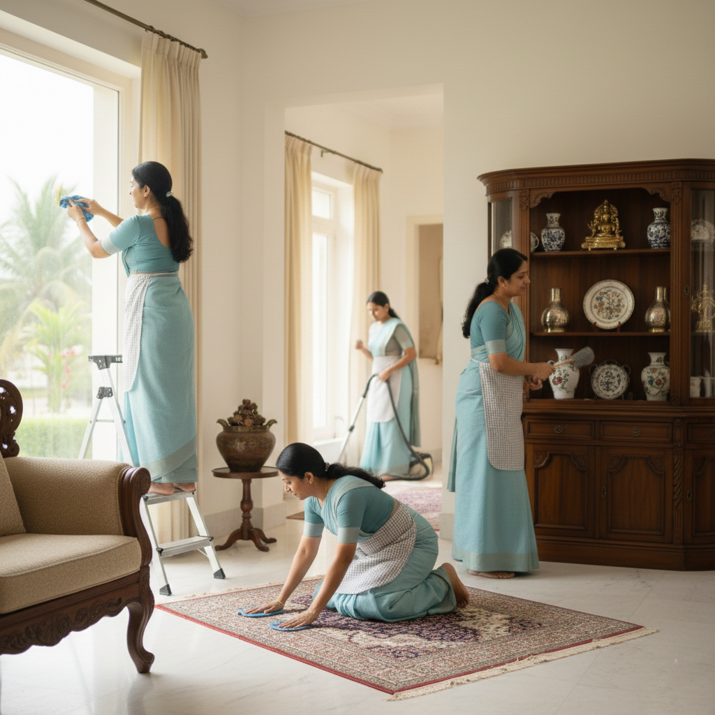 full-time and part-time housekeeping service